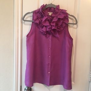 J. Crew sleeveless blouse